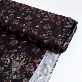 Viszkóz RAYON POPLIN Dark barrock design A