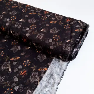 Viszkóz RAYON POPLIN Dark barrock design A