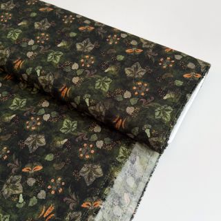 Viszkóz RAYON POPLIN Dark barrock design B