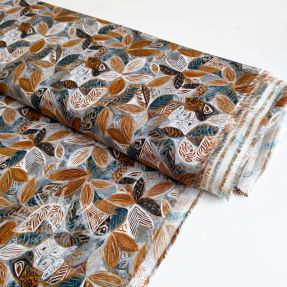 Viszkóz RAYON POPLIN Floral design E