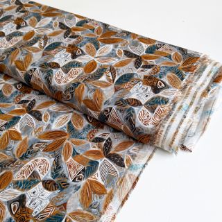 Viszkóz RAYON POPLIN Floral design E