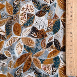 Viszkóz RAYON POPLIN Floral design E