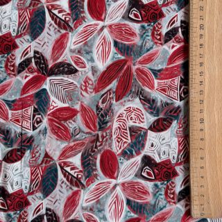 Viszkóz RAYON POPLIN Floral design C