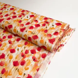 Viszkóz RAYON POPLIN Poppys design C