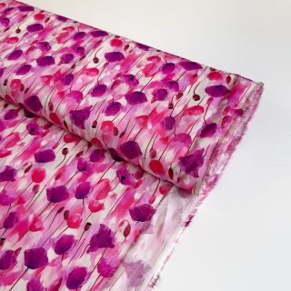 Viszkóz RAYON POPLIN Poppys design B