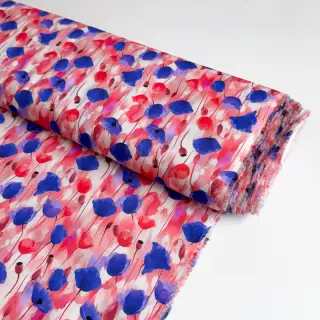 Viszkóz RAYON POPLIN Poppys design A
