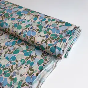 Viszkóz RAYON POPLIN Simplistic flowers design C