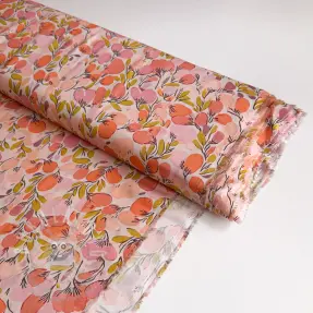 Viszkóz RAYON POPLIN Simplistic flowers design A