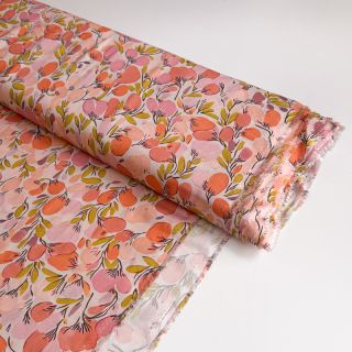 Viszkóz RAYON POPLIN Simplistic flowers design A