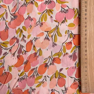 Viszkóz RAYON POPLIN Simplistic flowers design A
