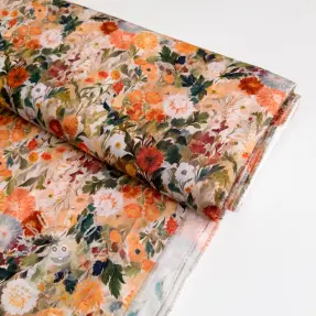 Viszkóz RAYON POPLIN Wild flowers design A