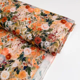 Viszkóz RAYON POPLIN Wild flowers design A
