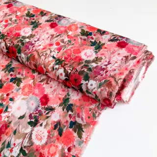 Viszkóz RAYON POPLIN Wild flowers design B