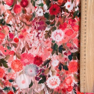 Viszkóz RAYON POPLIN Wild flowers design B