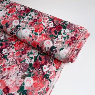 Viszkóz RAYON POPLIN Wild flowers design D