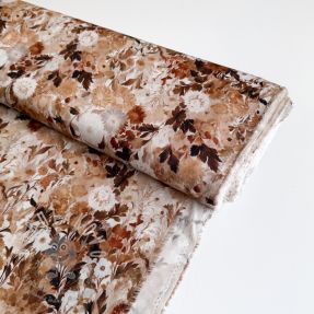 Viszkóz RAYON POPLIN Wild flowers design C