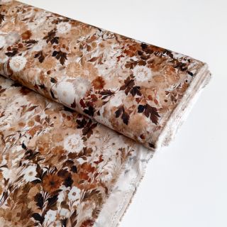 Viszkóz RAYON POPLIN Wild flowers design C