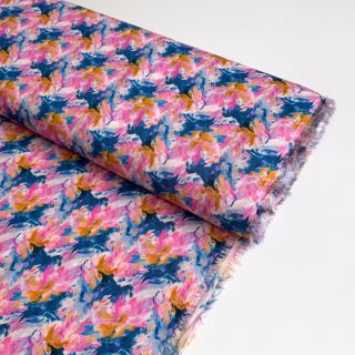 Viszkóz RAYON POPLIN Faded spots design A