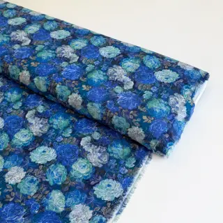Viszkóz RAYON POPLIN Flower sea design B