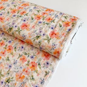 Viszkóz RAYON POPLIN Love design D