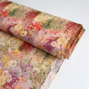 Viszkóz RAYON POPLIN Love design B