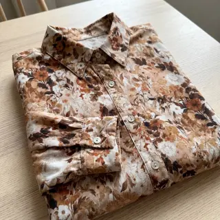 Viszkóz RAYON POPLIN Wild flowers design C