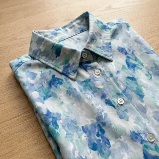 Viszkóz RAYON POPLIN Faded spots design C
