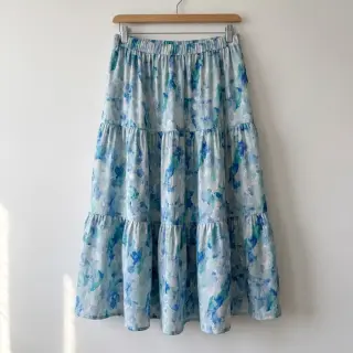 Viszkóz RAYON POPLIN Faded spots design C