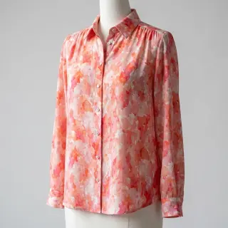 Viszkóz RAYON POPLIN Faded spots design D
