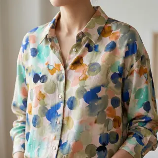 Viszkóz RAYON POPLIN Bouncy design D