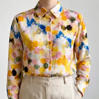 Viszkóz RAYON POPLIN Bouncy design E