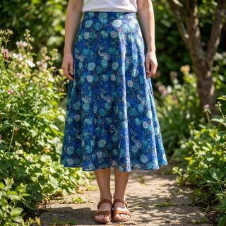 Viszkóz RAYON POPLIN Flower sea design B