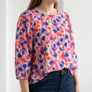 Viszkóz RAYON POPLIN Poppys design A