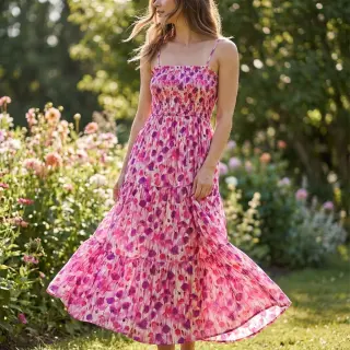 Viszkóz RAYON POPLIN Poppys design B