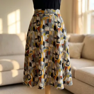 Viszkóz RAYON POPLIN Leona design D