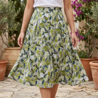 Viszkóz RAYON POPLIN Floral design D