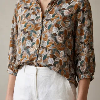 Viszkóz RAYON POPLIN Floral design E