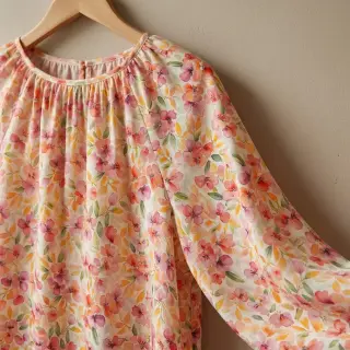 Viszkóz RAYON POPLIN Love design E
