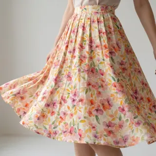 Viszkóz RAYON POPLIN Love design E