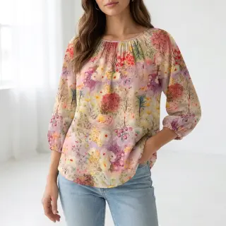 Viszkóz RAYON POPLIN Love design B