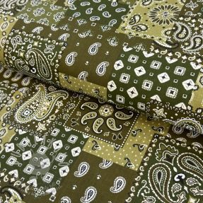 Pamutvászon Farwest kaki