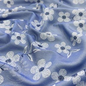 Pamutvászon JEANS Chambre LUXURY JACQUARD Flowers jeans