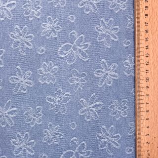 JEANS DENIM JACQUARD Flower light jeans