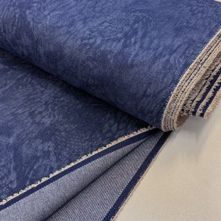 JEANS DENIM HEAVY Animal printed dark blue