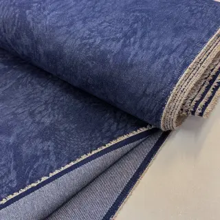 JEANS DENIM HEAVY Animal printed dark blue