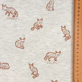 Jersey Hidden foxie ecru melange