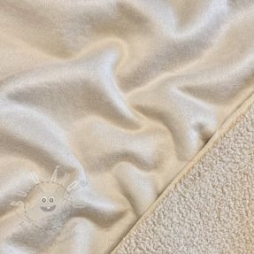 Kabát anyag TEDDY LAMMY beige