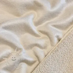 Kabát anyag TEDDY LAMMY beige