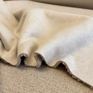 Kabát anyag TEDDY LAMMY beige