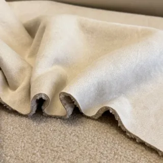 Kabát anyag TEDDY LAMMY beige